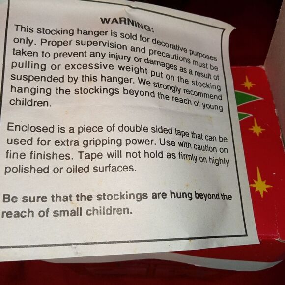 Vtg. NCE Santa Claus Cast Iron Stocking Hanger frame - Picture 9 of 9